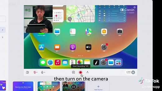 How to Record iPad Screen with Camera on it