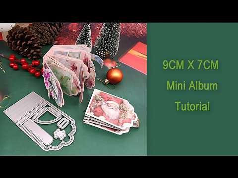 9CM X 7CM Mini Album Tutorial | Handmade Albums - #Alinacutle® #AlinaCraft #handmadecards