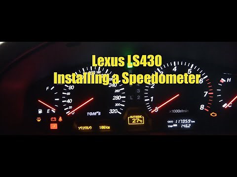 Lexus LS430 | How to Install/Remove Speedometer + Tom's Speedometer