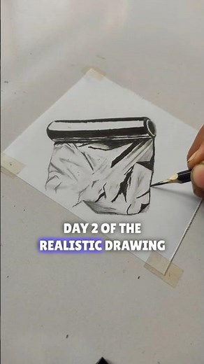 Day 2 Realistic Drawing Challenge #shorts #youtubeshorts