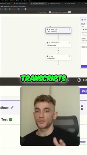 Automate Emails: Phone Call Transcripts with Zapier & AI #shorts