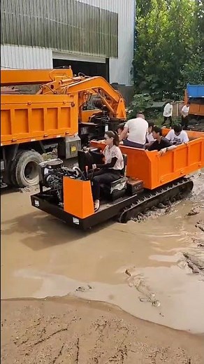 all terrian mini tracked crawler dumper 6 ton dumper truck #minidumper #miniloader