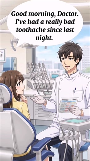 🦷 Talking About Toothache at the Dentist | Toothache Check-Up #learnenglish #englishforbeginners