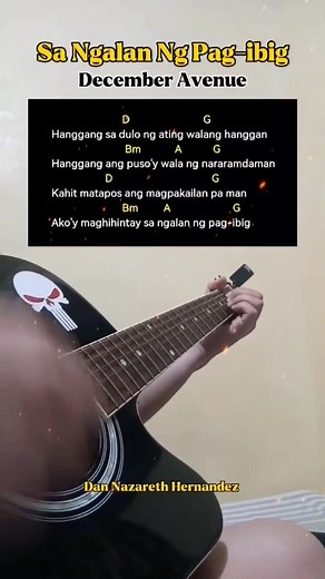 230K views · 1.9K reactions | Sa Ngalan Ng Pag-ibig - December Avenue | Guitar Chords Tutorial with Lyrics |  #DanNazarethHernandez #guitarcover | Dan Nazareth Hernandez | Facebook