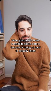 That intense urge to jump in? It’s often due to hyperfocus and rapid thought processing. Our brains connect ideas quickly, and the related story feels incredibly relevant right now. Holding it in can feel like trying to contain a burst of energy, making it hard to focus on what’s being said. | Propel: ADHD Games