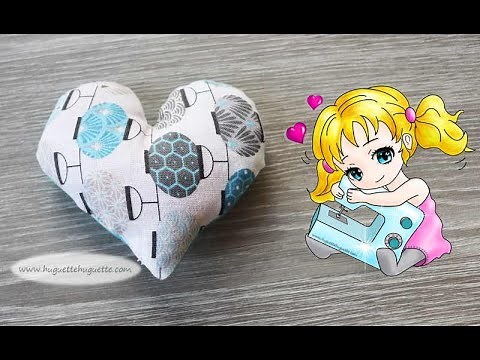 Tuto facile : coudre un petit coussin coeur