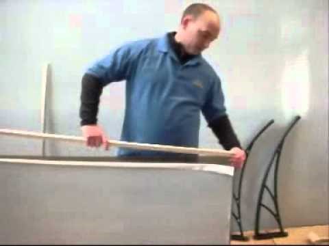 How To Assemble DIY Door Canopy Kit Ready To Install