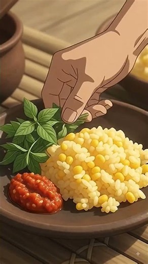 Warm corn rice — simple, honest, comforting food 🌽