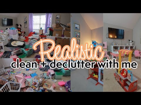 REALISTIC Playroom Declutter | Realistic Cleaning Motivation
