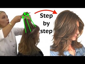 How To Cut Your Hair Into Cascade Italian Haircut | Layers Haircut Tutorial by Eva Lorman