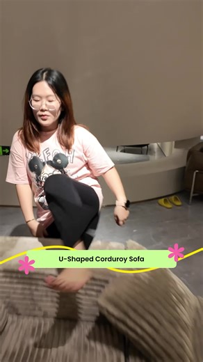 U-Shaped Modular Sofa 133x70