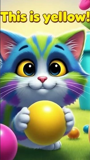 🎨 Learn Colours for Kids 🌈 | Fun Colour Song & Rainbow Cat Cartoon