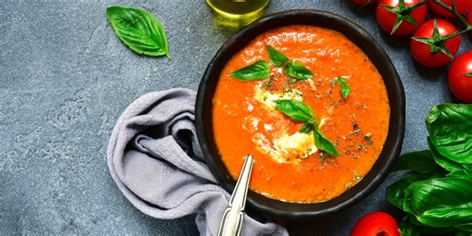 Roasted vegetable soup