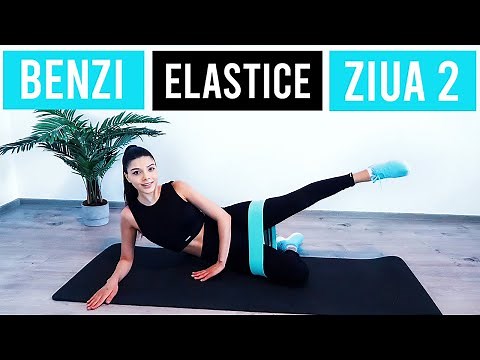 ANTRENAMENT CU BENZI ELASTICE/ZIUA 2/ EXERCITII PENTRU FESE [HD]