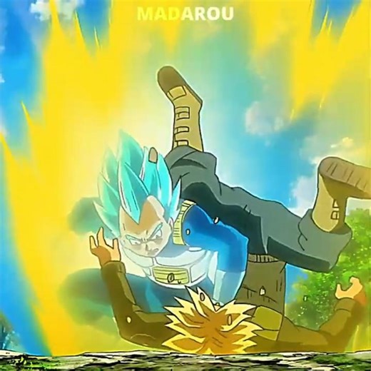 VEGETA NÃO TEM PIEDADE COM O TRUNKS 🥊🫢