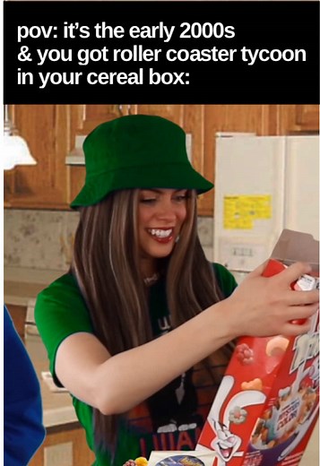 RollerCoaster Tycoon in Cereal Boxes: Early 2000s Nostalgia