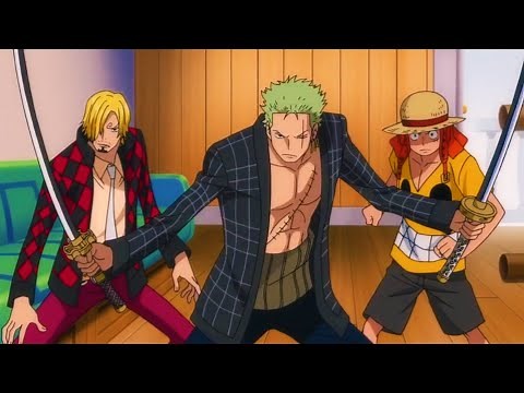 Dublado | Luffy Sanji e Zoro Vs Z | One Piece Filme: Z Dublado