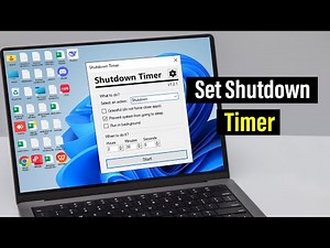 How to Set Shutdown Timer Windows 11
