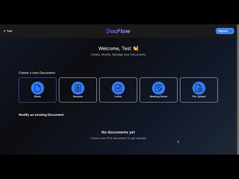 CSCC09 Project DocFlow Demo