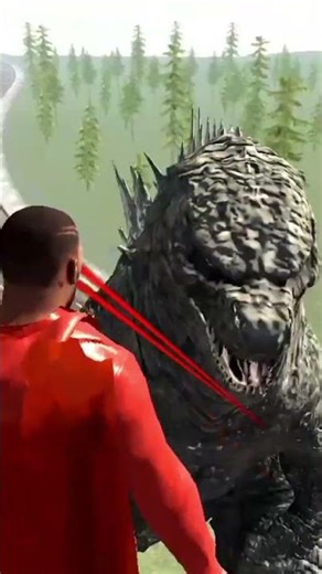 Superman 🦸 vs Godzilla 🦖Kill Scene 💥 #viral #foryou
