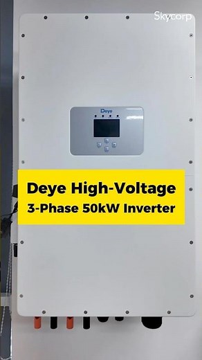 DEYE High-Voltage 3-Phase 50kW Inverter