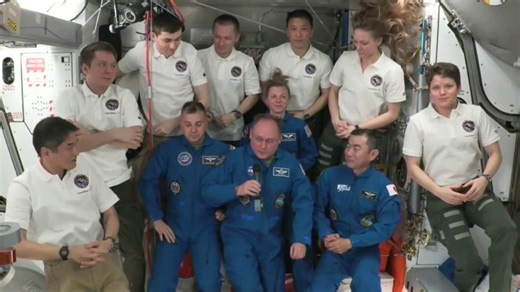 SpaceX Astronauts Arrive at the International Space Station