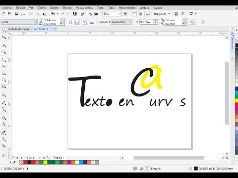 Cómo convertir Texto en Curvas | Vectores | Corel Draw x8 | 2017