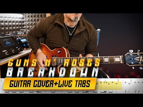 BREAKDOWN | GUNS N' ROSES | Guitar cover with all SOLOS + live tabs