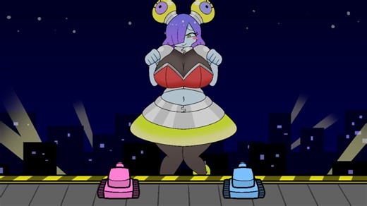 【フリーゲーム】戦車vs巨大宇宙人娘 TA 124秒【地球の平和を守る為、インベー子ちゃんの装備を剝ぎ取ってわからせてあげましょう】