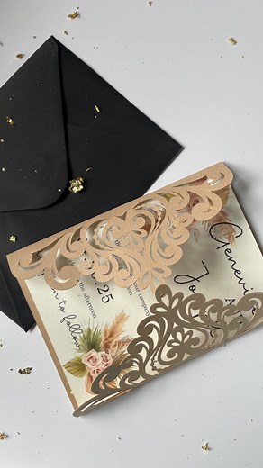 3K views · 35 reactions | Celebrate your wedding in style with these incredible cards! 朗 #creativefabricacrafts #weddingcard #weddingcraft #cardcraft #papercraft | Creative Fabrica | Facebook