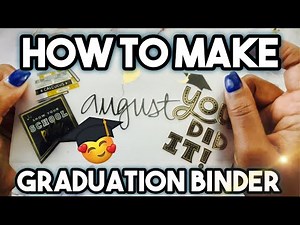 How to make a graduation binder! Cash gift for graduation! 🎓