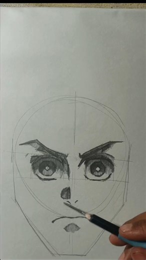 Tanjiro Drawing from Demon Slayer | Pencil Sketch Tutorial | Anime Art #sketch #anime