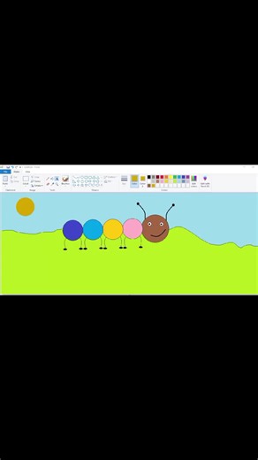 Create Simple Cartoon Name Logo Using MS Paint