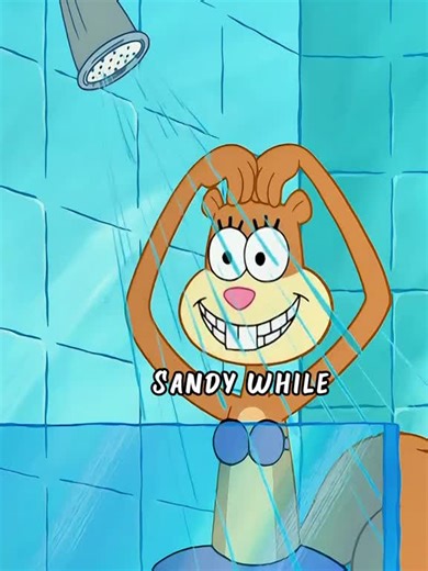 Bathroom Horror: Sandy's Skin Was Stolen#cartoon #movie #fyp #spongebob #tiktok