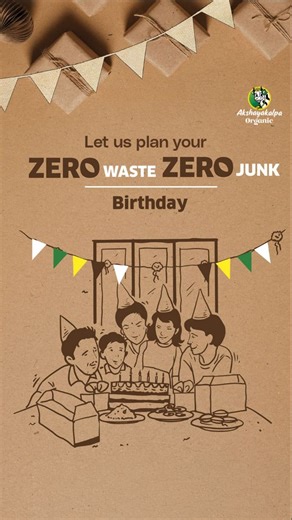 Akshayakalpa Organic on Instagram: "A birthday, done with care. Children creating with nature. Food that’s wholesome and nourishing. Reusable choices that quietly replace waste. A cake that’s made to be enjoyed - not overdone. This is a Zero Junk, Zero Waste birthday celebration - where the celebration doesn’t leave a footprint behind. Thoughtfully planned for children. Responsibly designed for the world they’ll grow up in. Let us plan your ZJZW birthday. 🔗 Link in bio. #zerowastebirthday #ZJZW