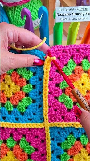 Flat Slip Stitch Join (Braided Look!) #shorts