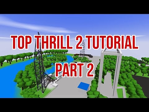 Top thrill 2 tutorial part 2(supports) ultimate coaster 2