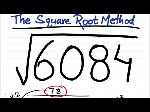 Square Root of 6084 | square of 78 | square root trick by long division method | 💯 | √ 6084