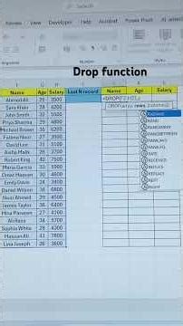 DROP Function In Excel 🔥| Find Bottom N Record In Excel 💯