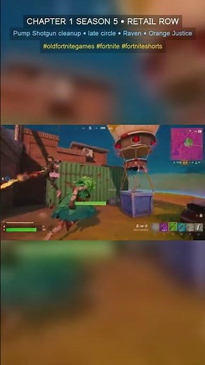 Retail Row Late Game: Pump Shotgun Cleanup in Chapter 1 Season 5!
