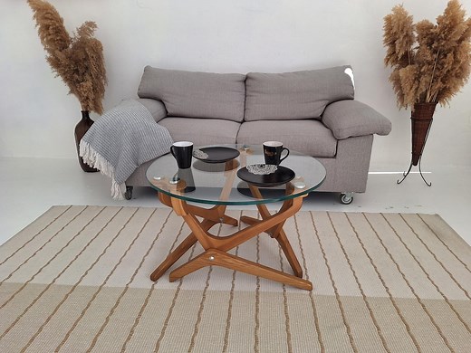 Modern Glass Round Coffee Table – Adjustable Height Dining Table – 2-in-1 Convertible With Oak Wood Base - Etsy