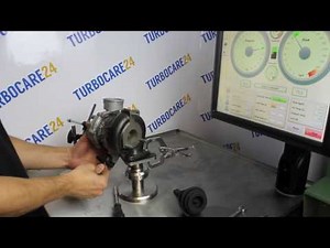 Garrett turbocharger air flow bench test with G3 at turbocare24 workshop