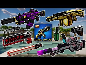 Minecraft TaCZ Pixel Gun 3D Classic Gunpack - All Weapons Showcase | v0.4.7 | By SicarioFG