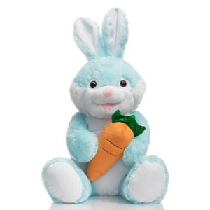 [Hot Item] 35cm Blue Soft Rabbit Bunny Toy with Carrot Kawaii Plush Stuffed Animals
