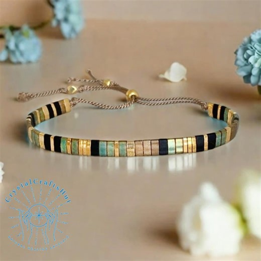 Boho Tila Beaded Bracelet Colorful Silk Cord Stacking Bracelet Comfortable & Adjustable Tila Anklet Unique Gift for Her or Him  gift Pouch - Etsy