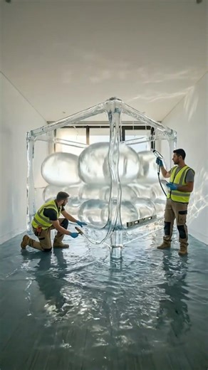 Building a Transparent Water Bedroom 🌊 Amazing Interior Design by FixVibe