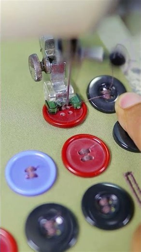 Step Guide Sewing Button Using Special Machine #stepguide #buttontutorial #sewing