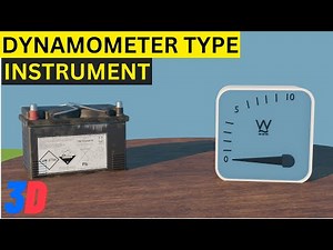 Dynamometer Type Instrument in Hindi, How its work Dynamometer type instrument in 3D animation
