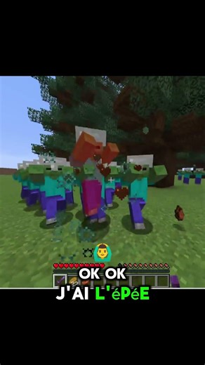 Aide moi à sauver Albert d'une invasion de Zombie ! #challenge #minecraft #shortsviral