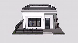 Simple House 3d exterior 🏡❤ #reelsfypシ #design #exterior #home #house #tinyhouse #3dplan | Tiny House Design